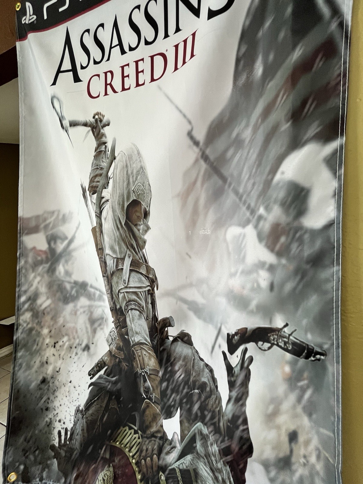 Assassin’s Creed III 3 5′ Flag Banner Poster Sony PlayStation 3 PS3 2012 UBISOFT