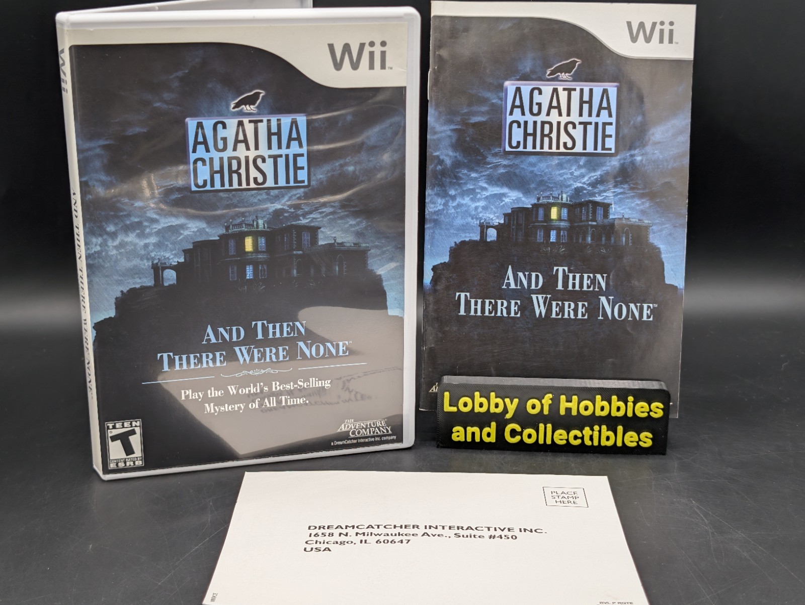 Agatha Christie Then There Were None ( Nintendo Wii ) CIB W/ Reg Card -Near Mint