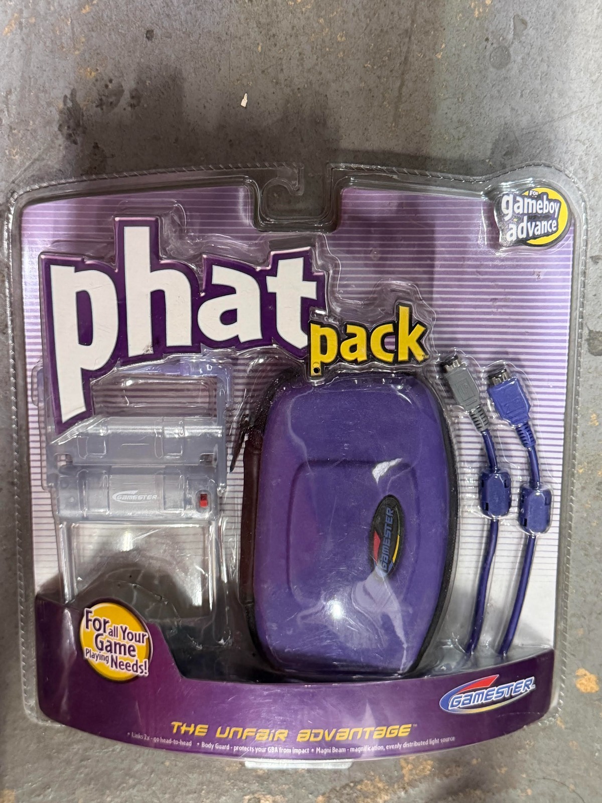 Phat Pack (Medium) The Unfair Advantage Gamester for GameBoy Advanced NEW