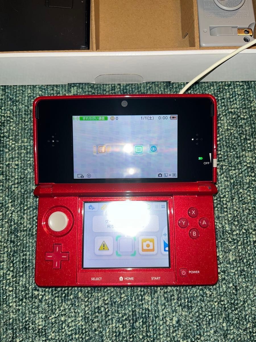 Nintendo 3DS Metallic Red Used, Tested and Working