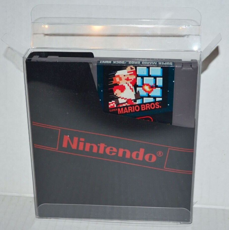 5 Plastic Protective Protector Cases Sleeve Display For Nintendo NES Cartridges
