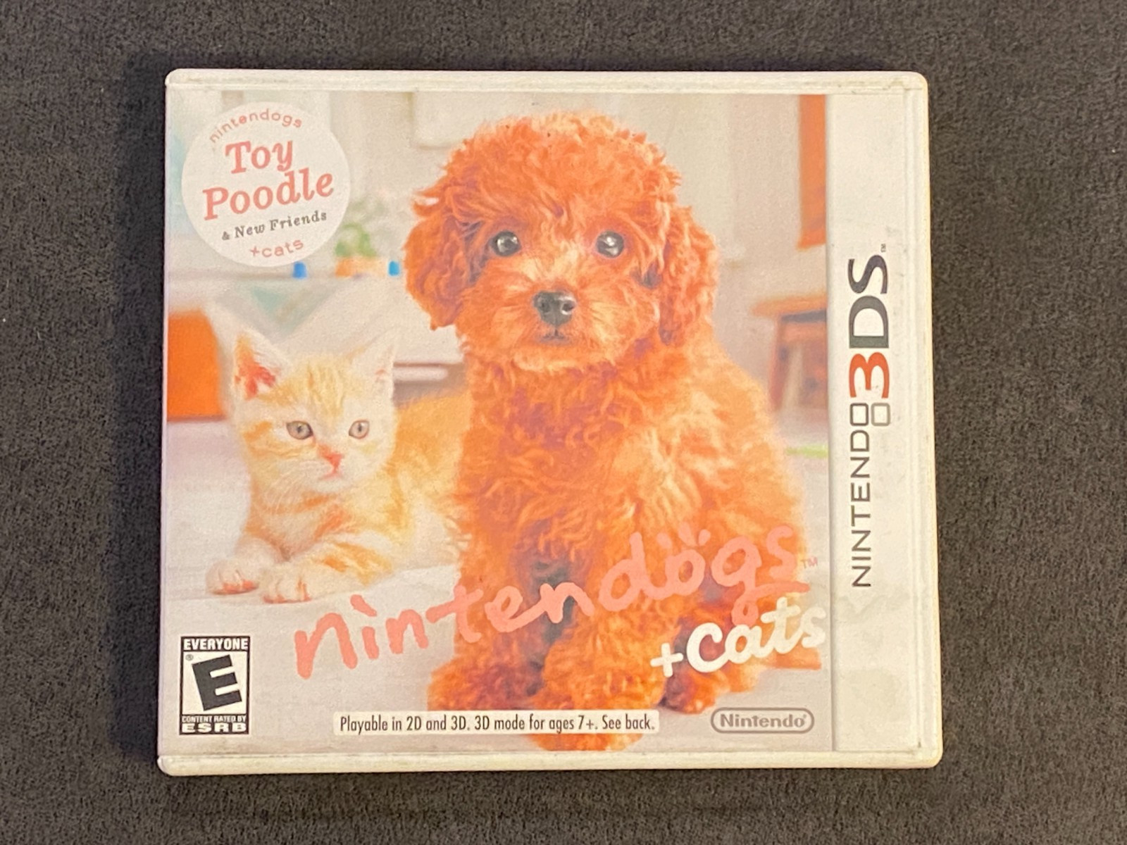 Nintendogs + Cats Toy Poodle & New Friends (Nintendo 3DS, 2011) CIB complete