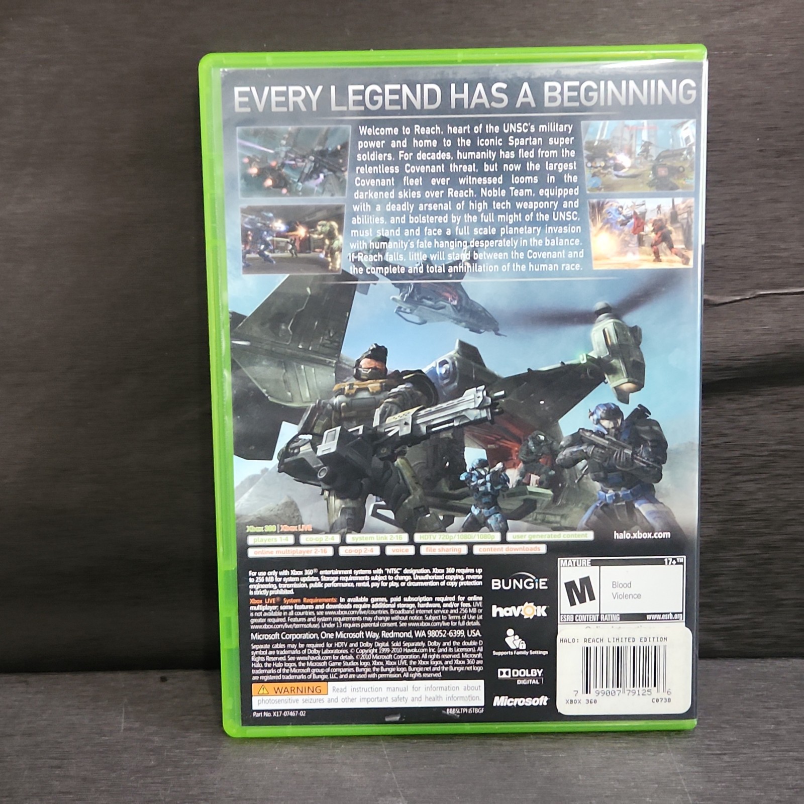 Halo Reach Xbox 360 Refurbished
