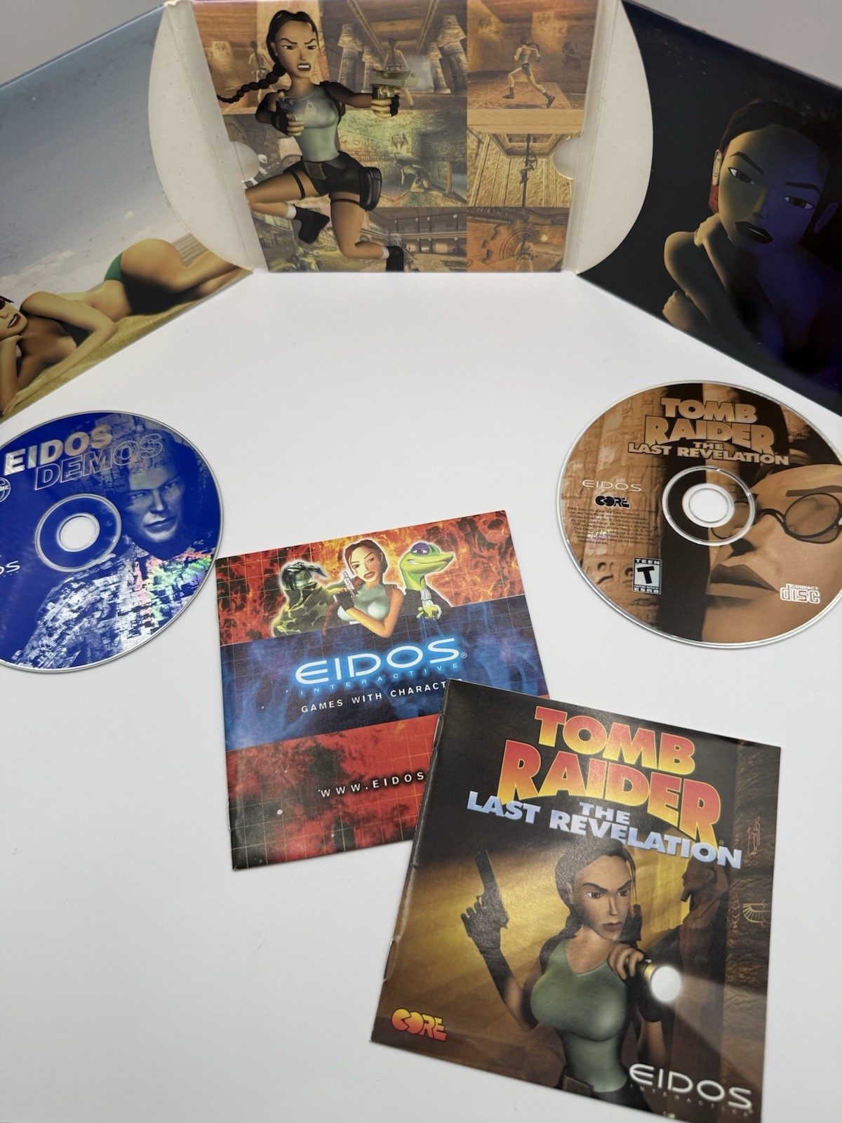 Tomb Raider Eidos Interactive Complete Collection PC Games W/ Manual Demo Tested
