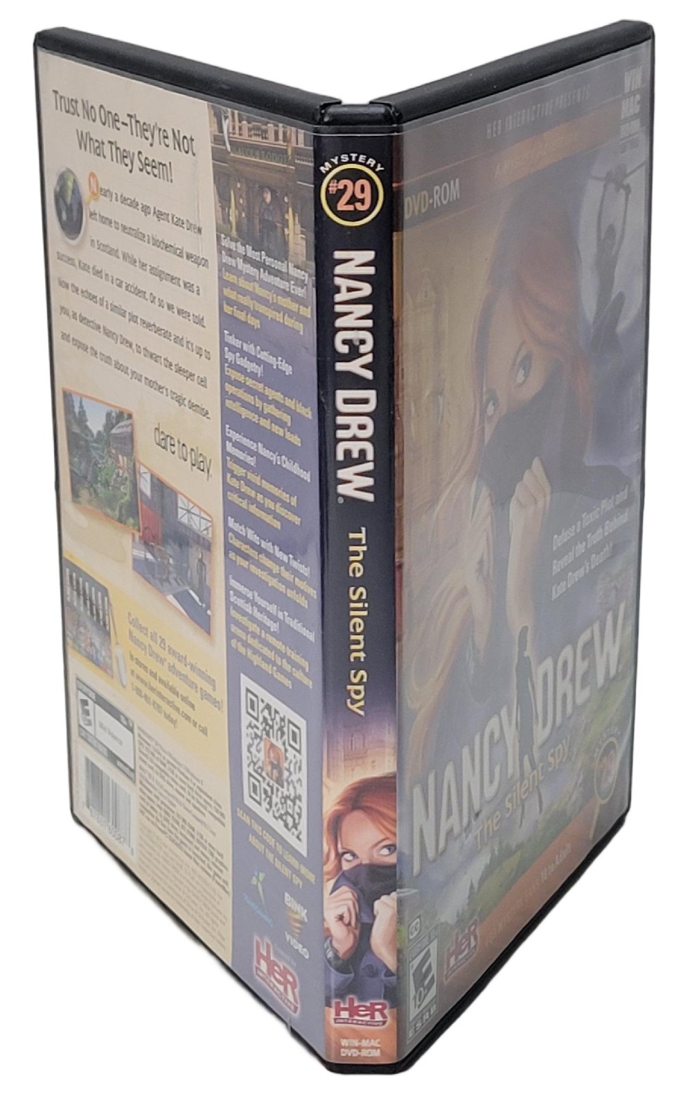 Nancy Drew Mystery Vol #29 The Silent Spy (Windows PC or Mac Game) CIB Complete