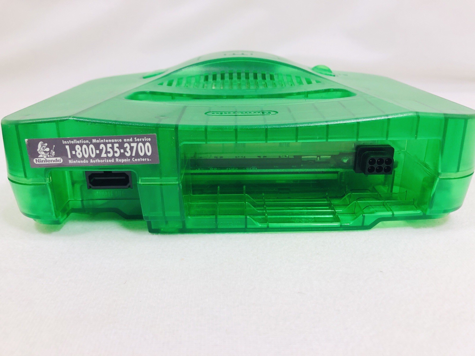 Nintendo 64 Jungle Green N64 Console Expansion Pak RF Cable NO Controller Tested