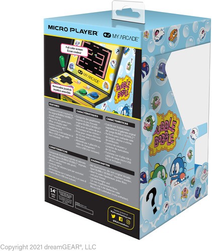 My Arcade DGUNL-3241 Bubble Bobble Micro Player Retro Arcade Machine – 6.75 IN [