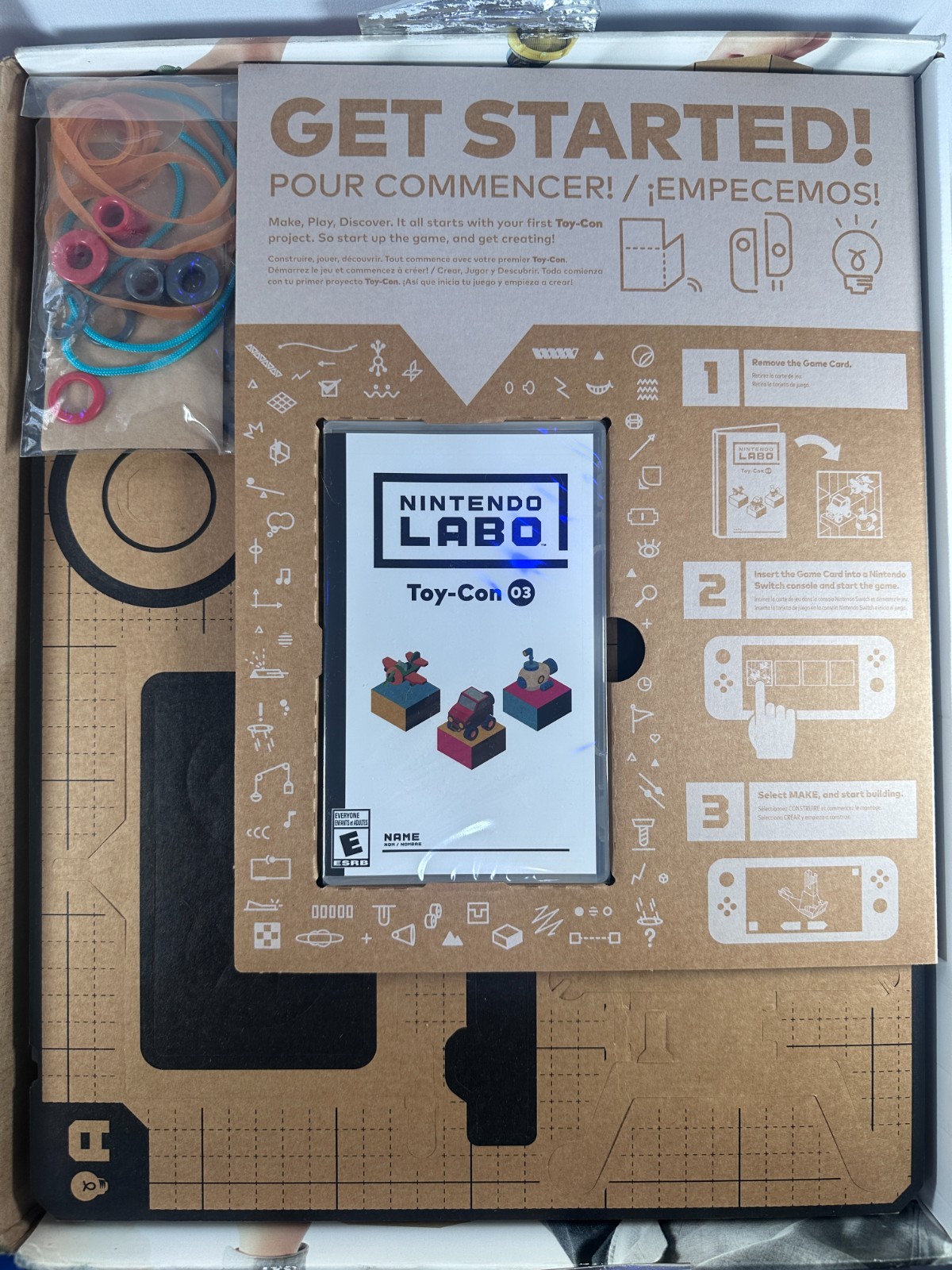 Nintendo Labo Toy Con 03 Vehicle Kit Nintendo Switch Cardboard Set Open Box
