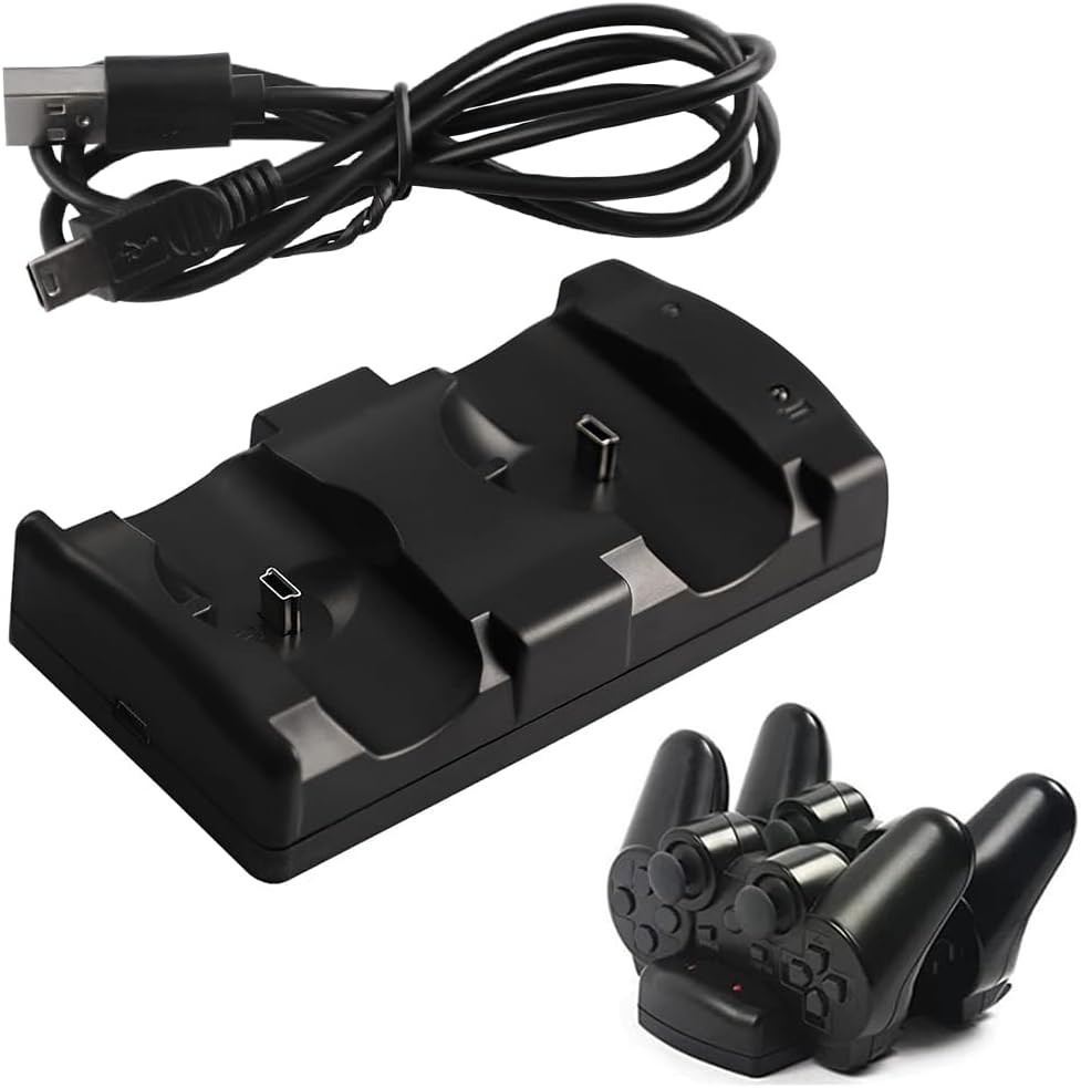 PS3 Controller Charger Station, Charging Dock for Sony Playstation 3 Original W