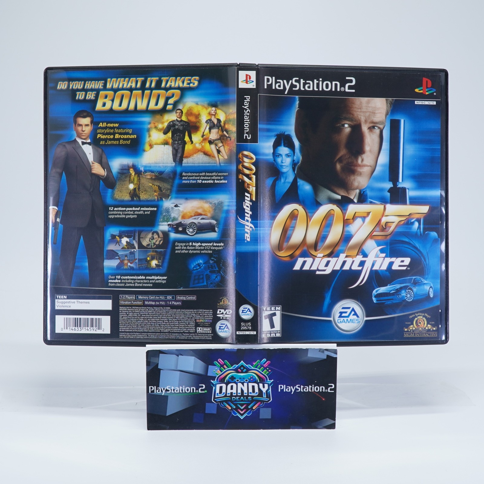 007 Nightfire PS2 Black Label – CIB W/ Manual – PlayStation 2