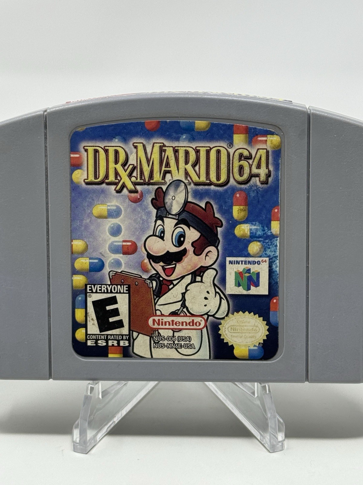 Dr. Mario N64 Nintendo 64 Authentic Game Cartridge Cleaned Retro Super Fun Kids