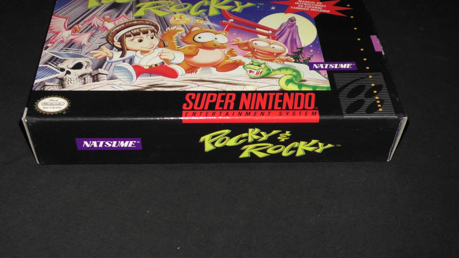 Pocky & Rocky [Box Only] Super Nintendo SNES Natsume NES And An