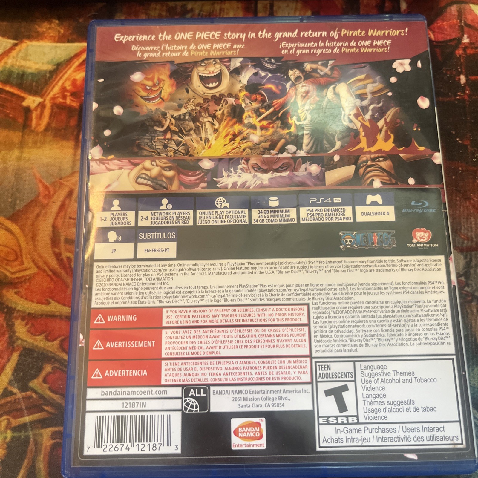 One Piece Pirate Warrior 4 – Sony Playstation 4 – Bandai Namco