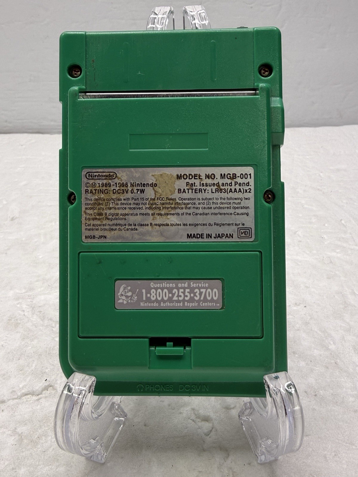 Gameboy Pocket Console Green, Handheld, Model MGB-001 Tested – Used