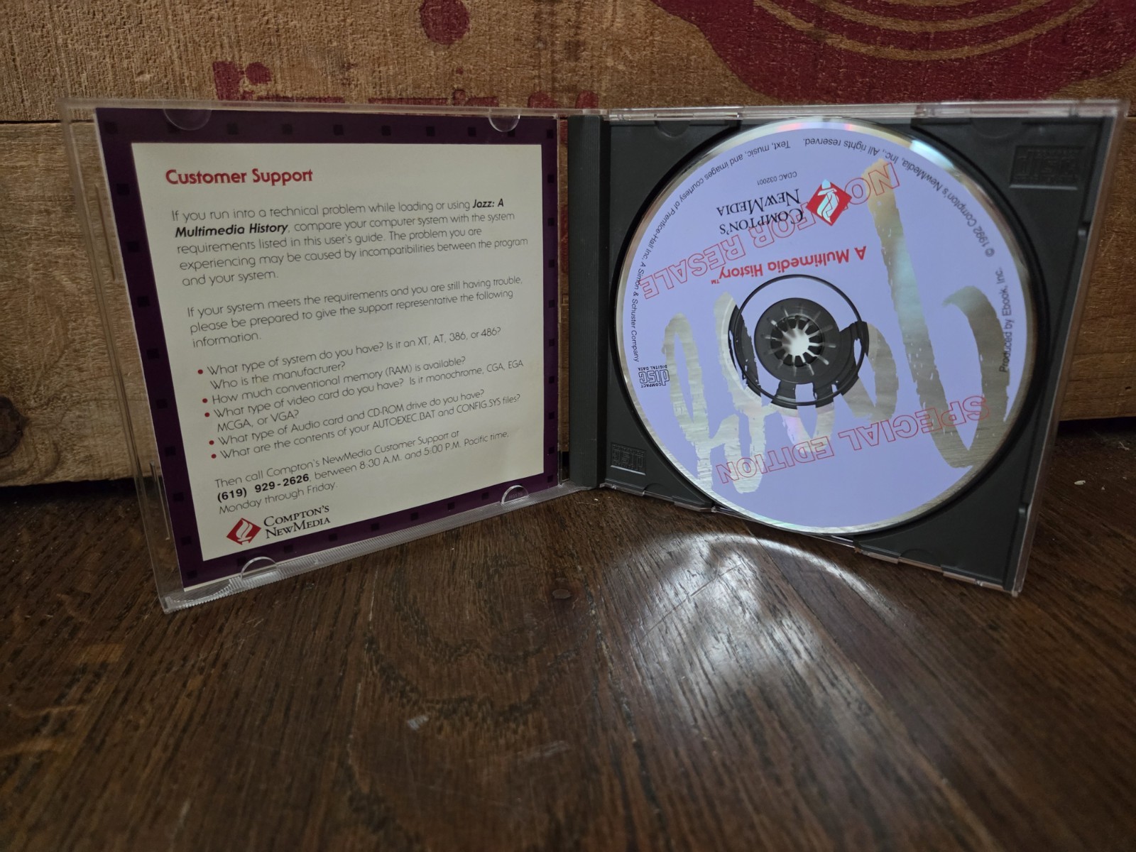 Jazz: A Multimedia History. Compton’s NewMedia. Pre-Owned CD-ROM.