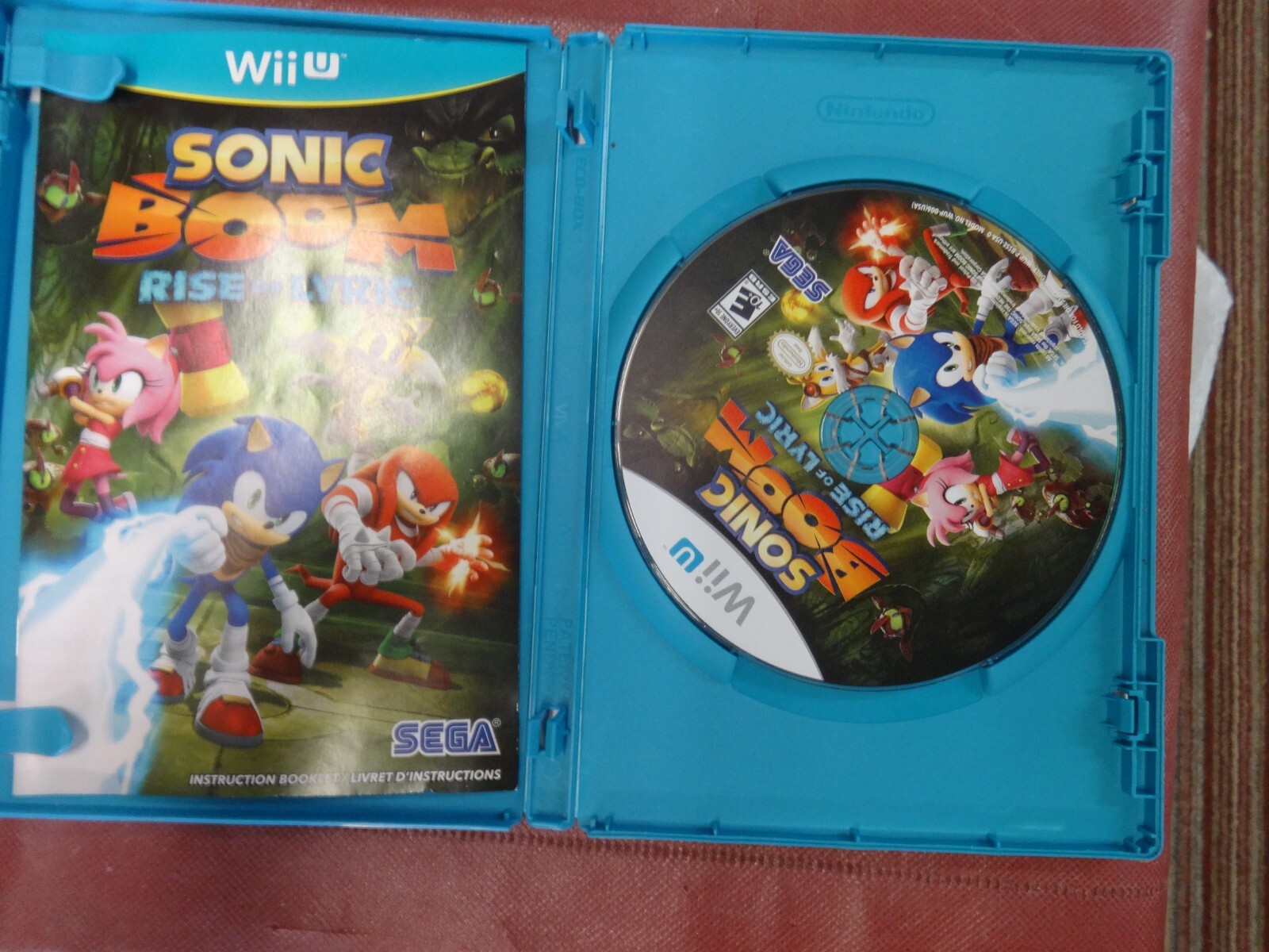 Sonic Boom Rise of Lyric Nintendo Wii U 2014 Game Complete W/ Manual Tested CIB