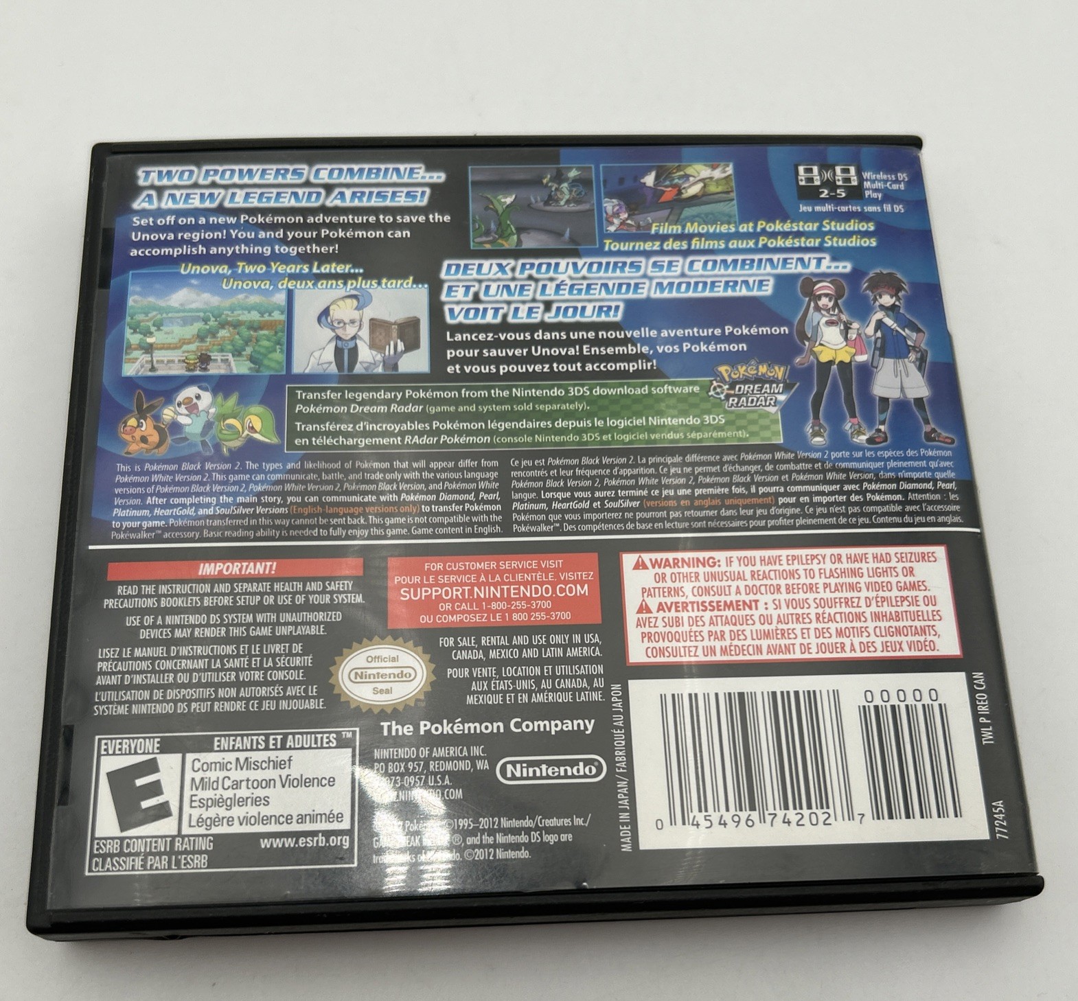 Pokémon: Black Version 2 (DS, 2012) 100% Authentic CIB w/Manual Tested Works EUC