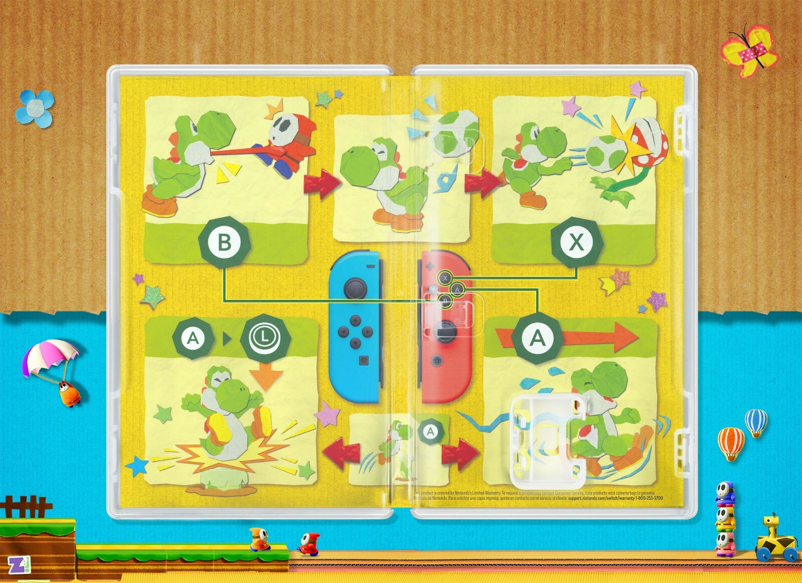 Yoshi’s Crafted World Cover Art: Replacement Insert & Case for Nintendo Switch