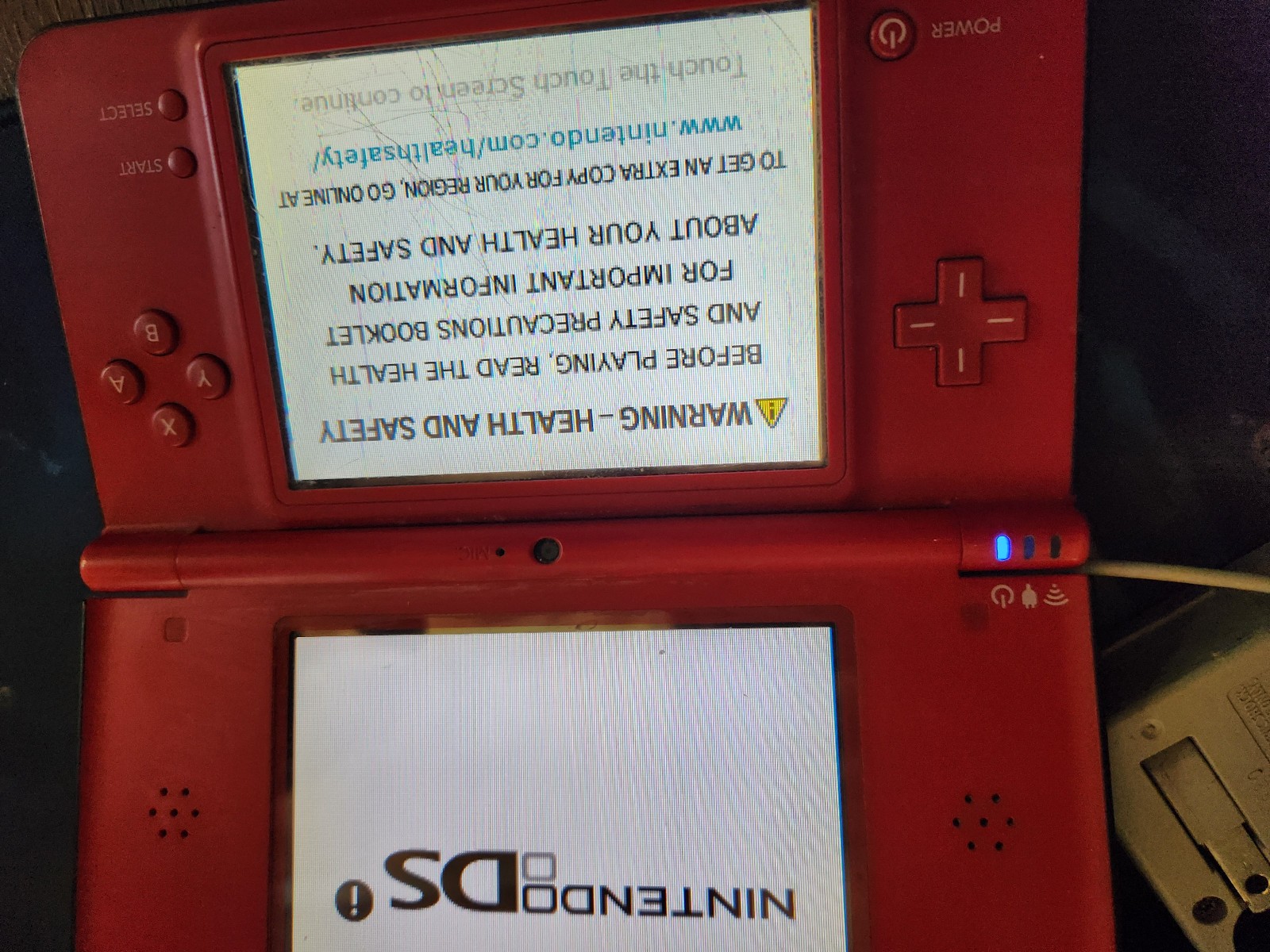 NINTENDO DSi XL 25th ANNIVERSARY SUPER MARIO BROS. RED HANDHELD CONSOLE Works