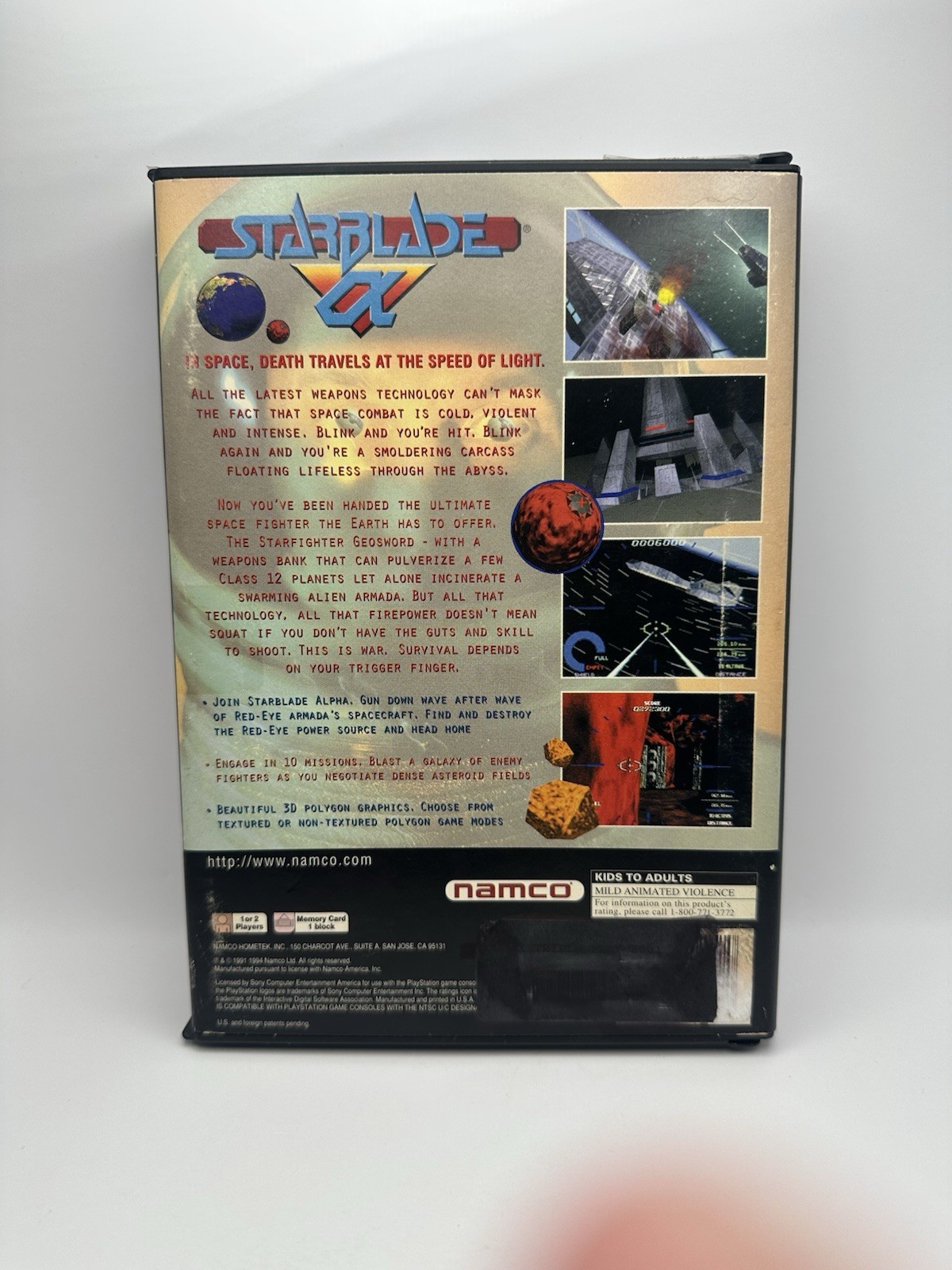 RARE Starblade Alpha Long Box Variant (Sony PlayStation 1, 1995) CIB BOX WARE