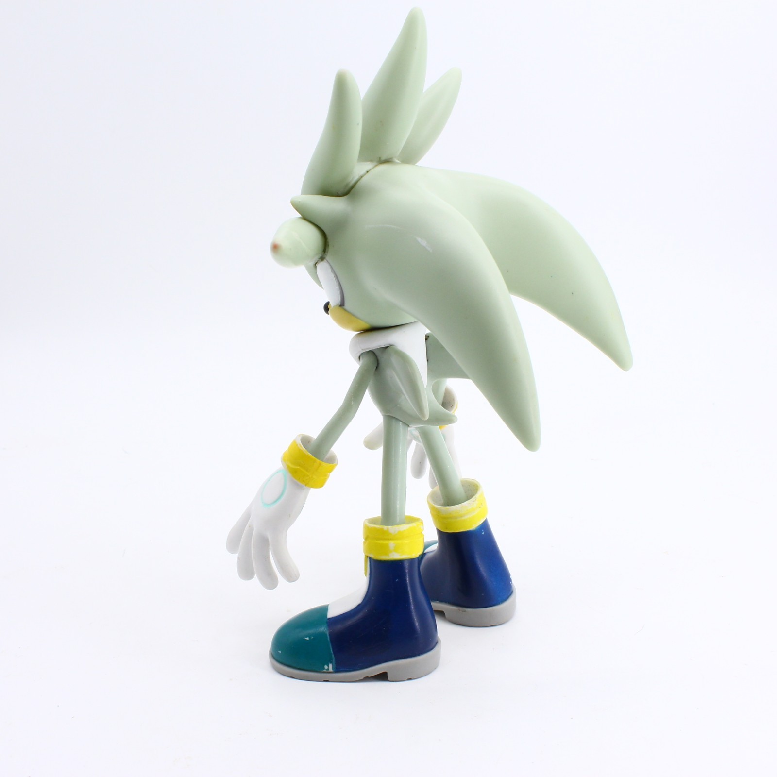 Jazwares Sonic the Hedgehog Silver 7” Super Poser Variant Figure – 2-Piece Head