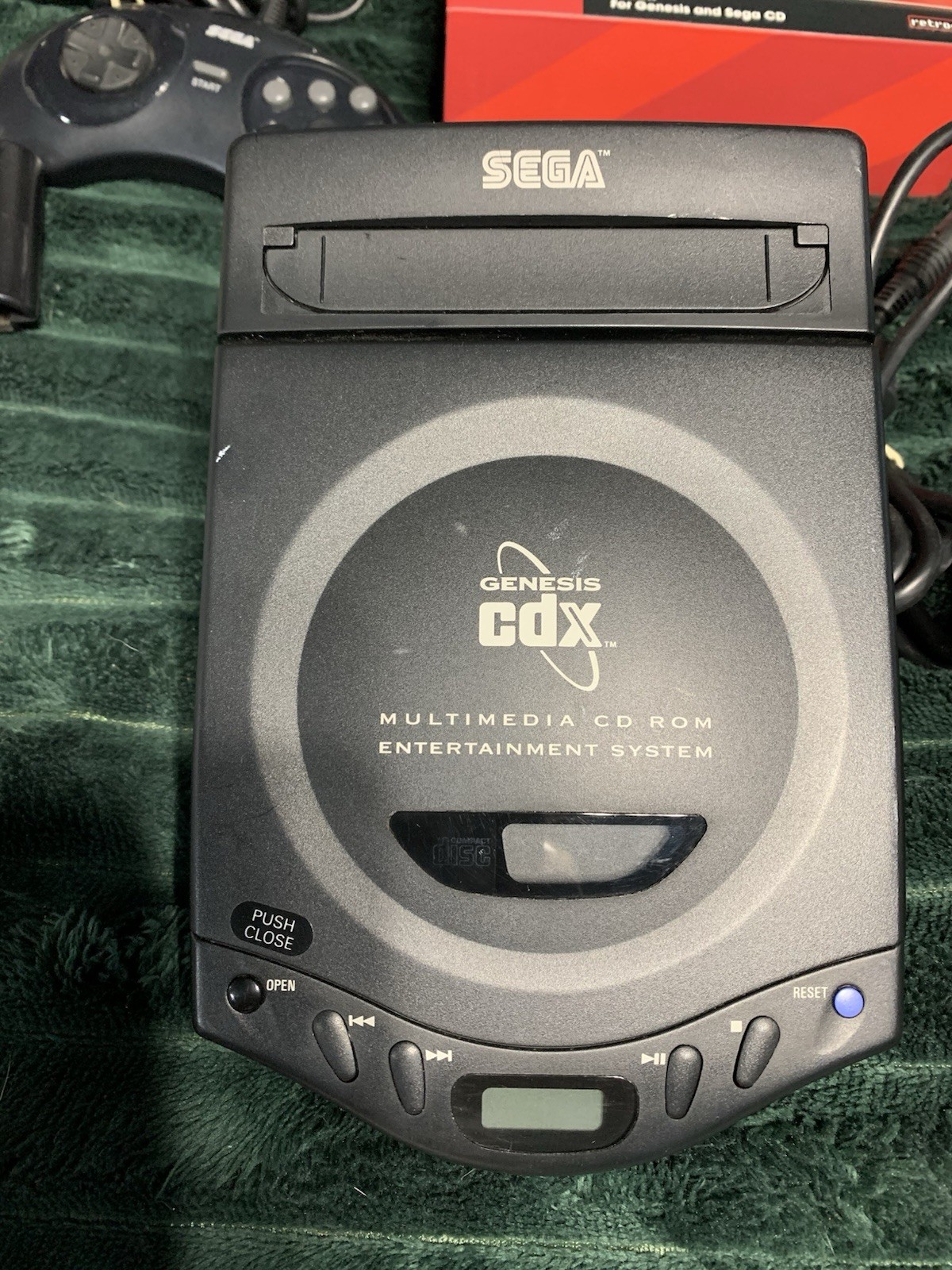 Sega Cdx Tested Working With Two Controllers 2 Games And Cables