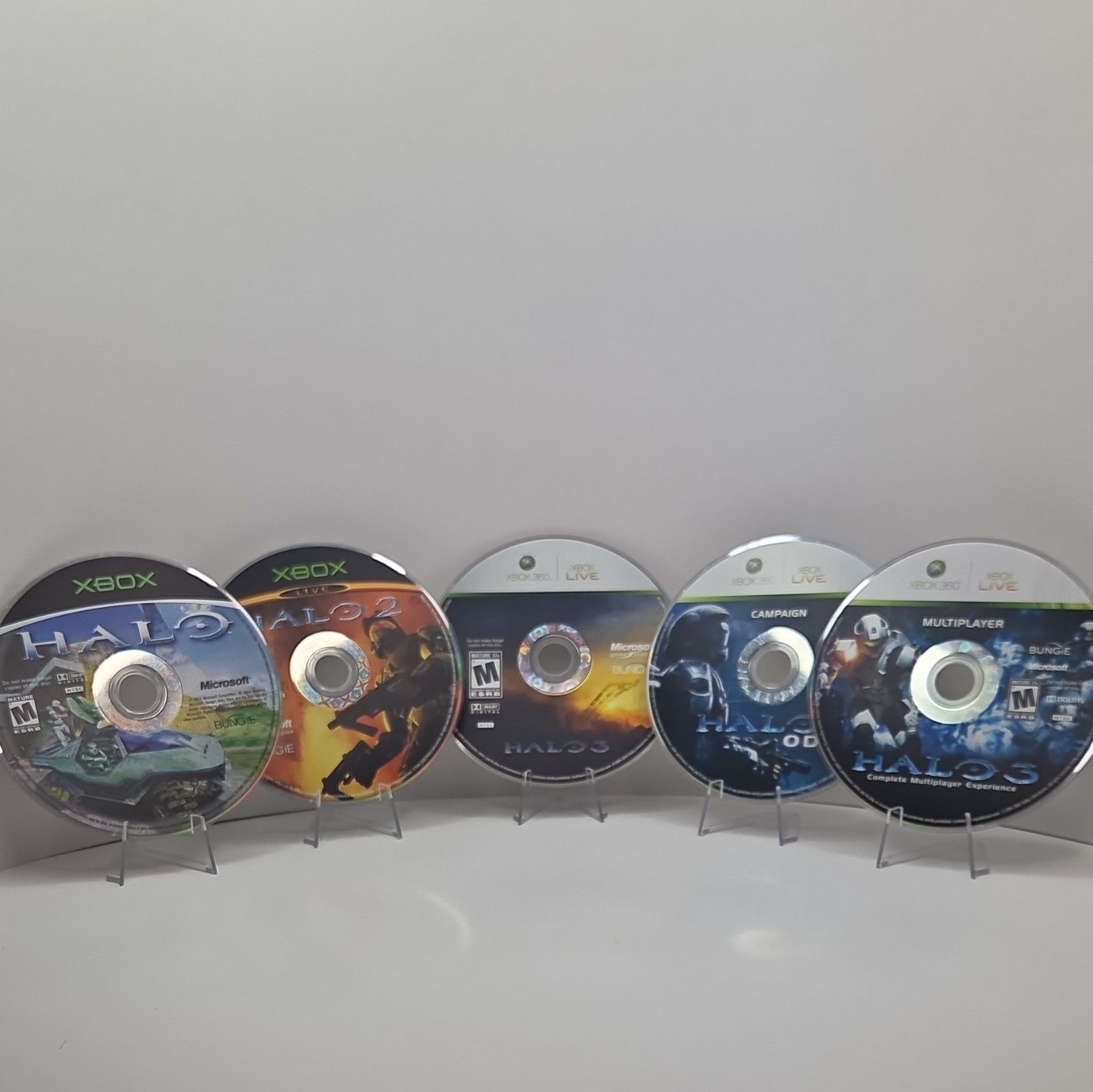 Microsoft Xbox Halo Game Disc Lot w/ Game(s) Included – Halo 2 & Halo 3