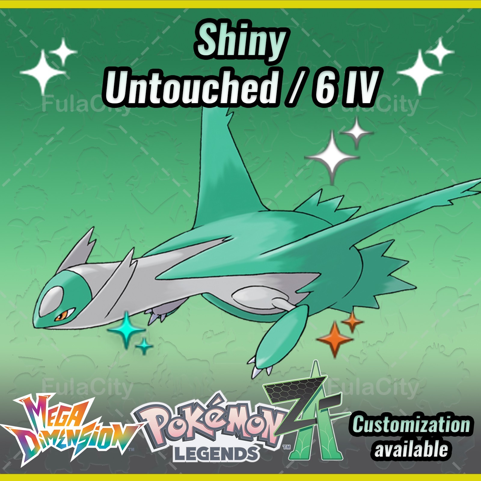 Shiny Latios Pokemon Legends ZA ⚫ Untouched / 6 IV 🟢 @ Holding Any Item