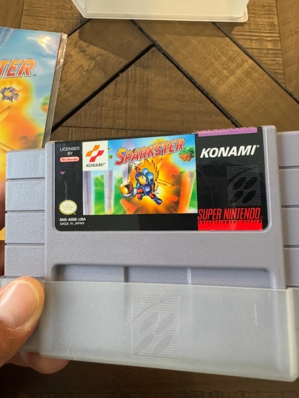 Sparkster snes & manual