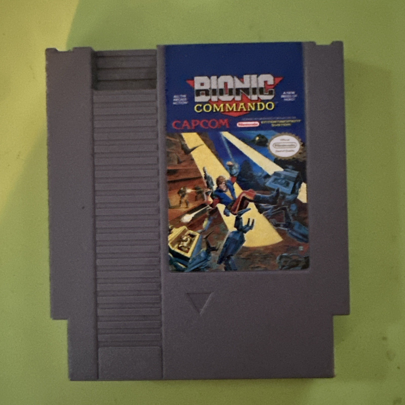 Bionic Commando Nintendo NES Cartridge Tested 1988