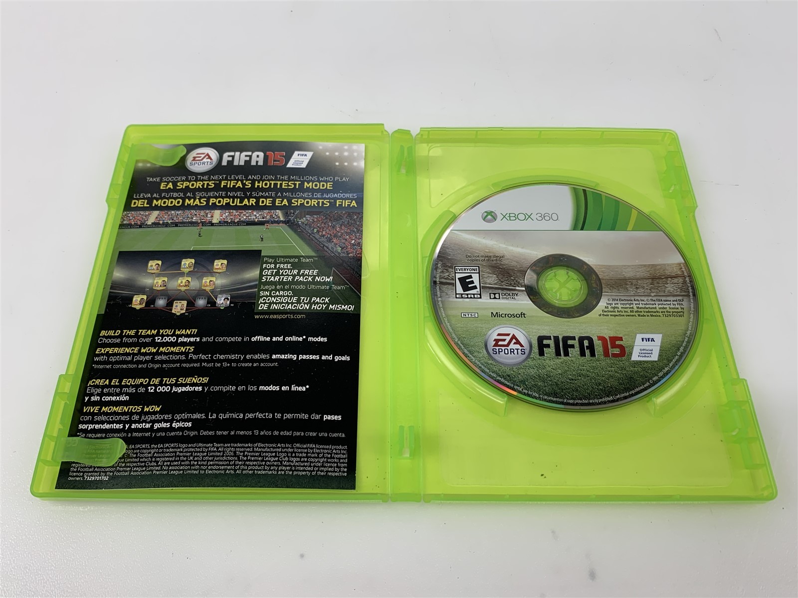 FIFA Soccer 15 Microsoft Xbox 360 Better with Kinect Sensor