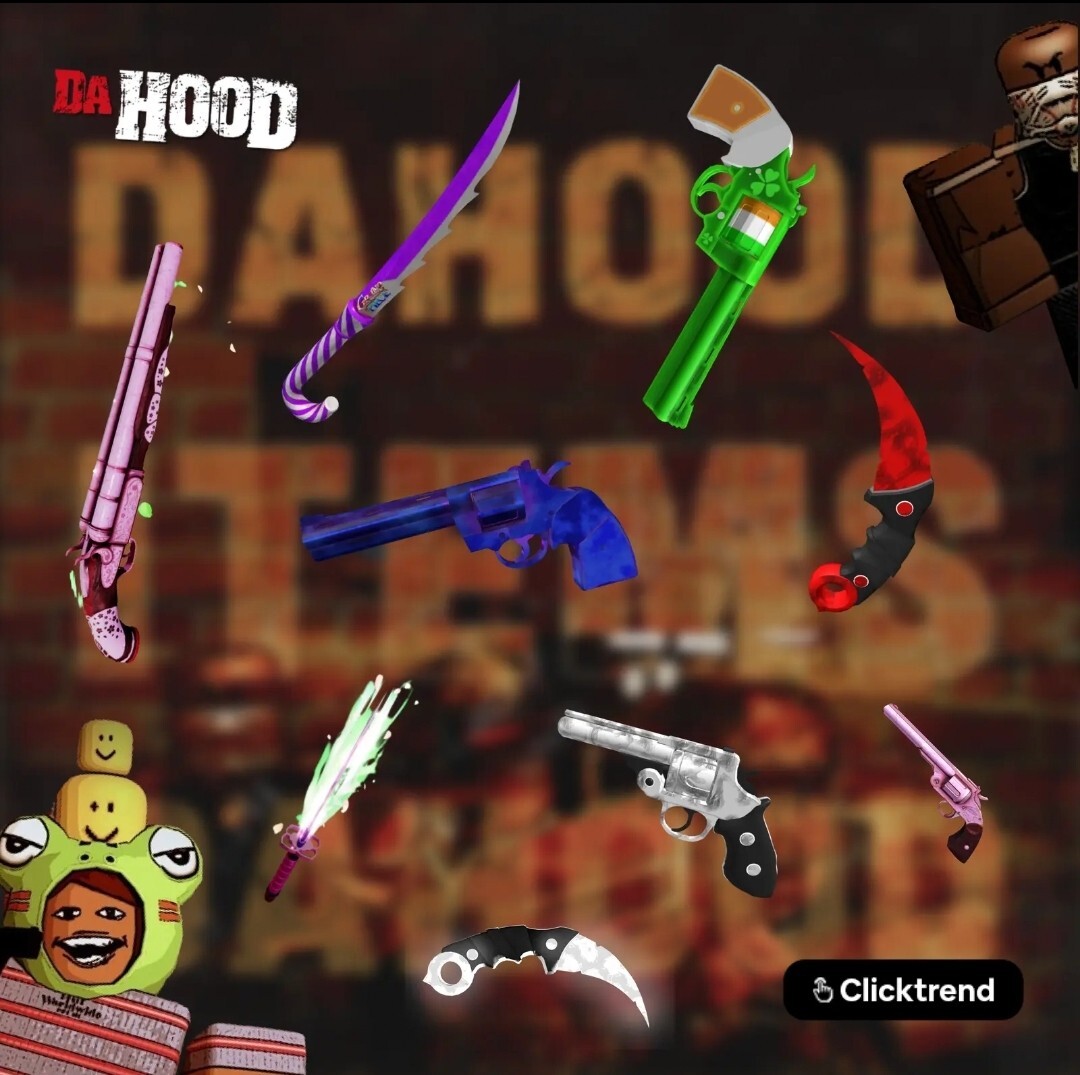 and more da hood skins