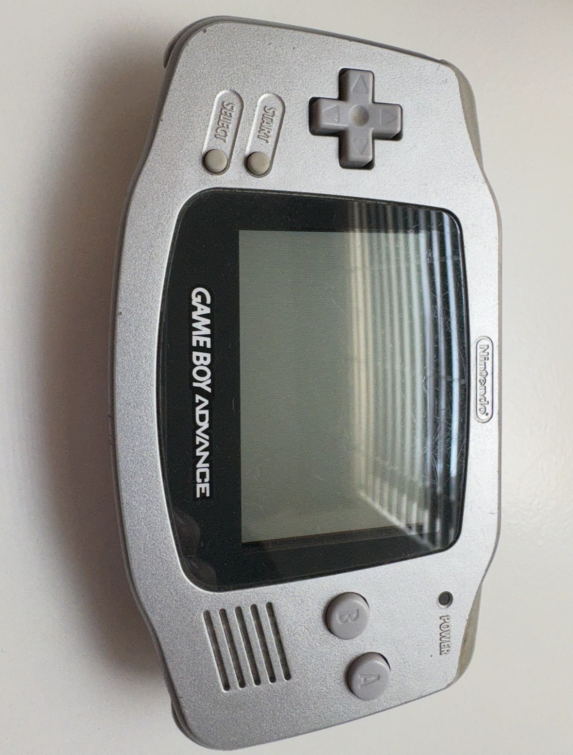 Gameboy Advance GBA Silver/Grey