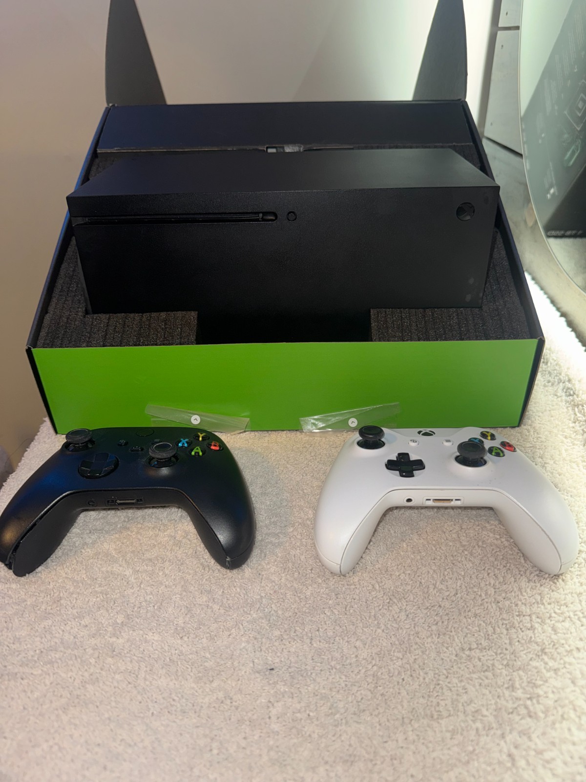 Microsoft Xbox Series X 1TB Disc Black Console Bundle W/ Controller +Game +Cords