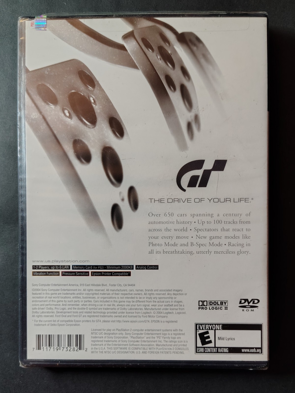 Gran Turismo 4 Sony PlayStation 2 PS2 SCEA Racing Simulation E NTSC-U/C