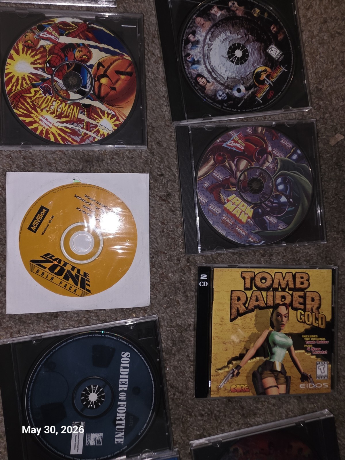 Lot Of 40 Vintage 1990s-EARLY 2000’S PC CD ROM Computer Video Games