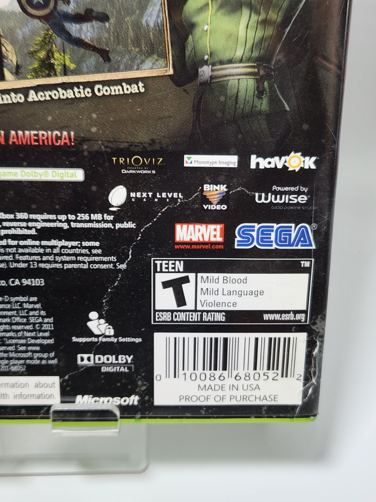 Captain America: Super Soldier – Microsoft Xbox 360 – Complete In Box CIB – Read