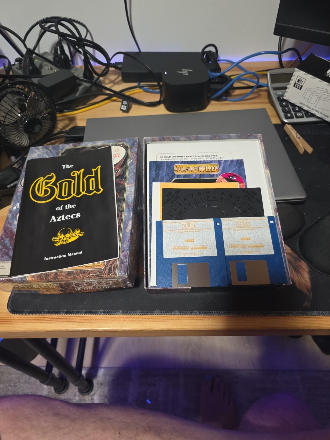THE GOLD OF THE AZTECS GAME By US GOLD For Amiga 500 2000 CIB