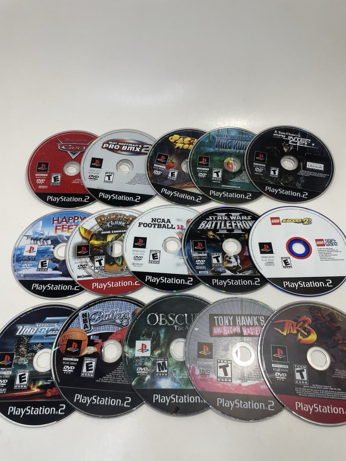 Sony PlayStation 2 Loose Game Lot Of 100 Games Untested Condition Varies