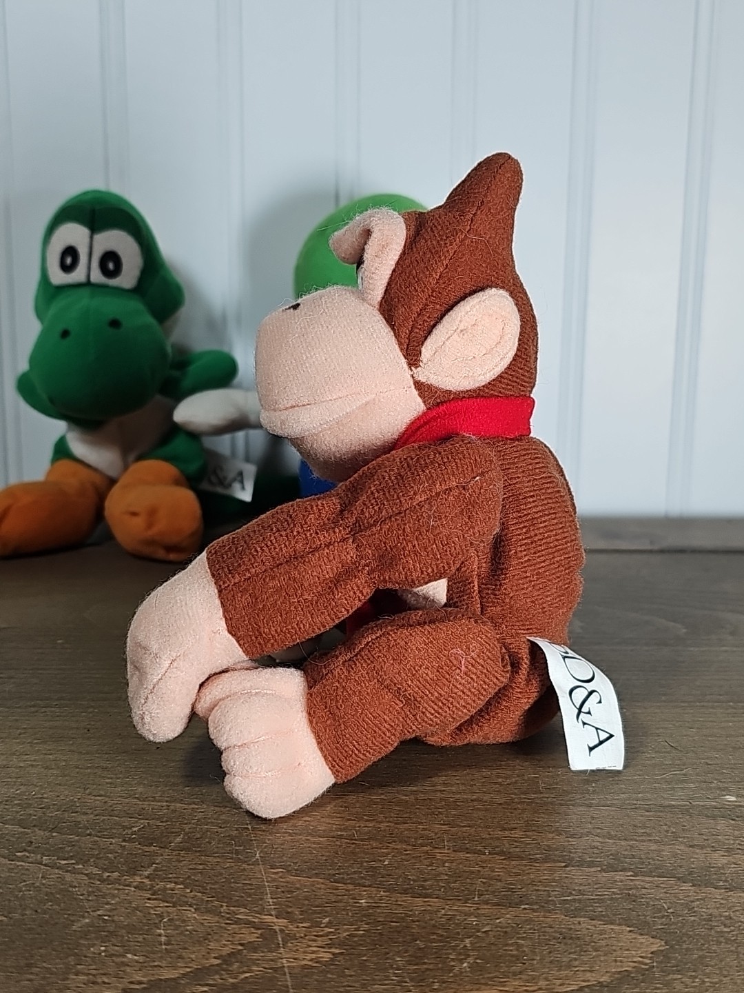 Vintage Nintendo 64 Luigi, Yoshi & Donkey Kong Beanbag Plush (BD&A, 1997)