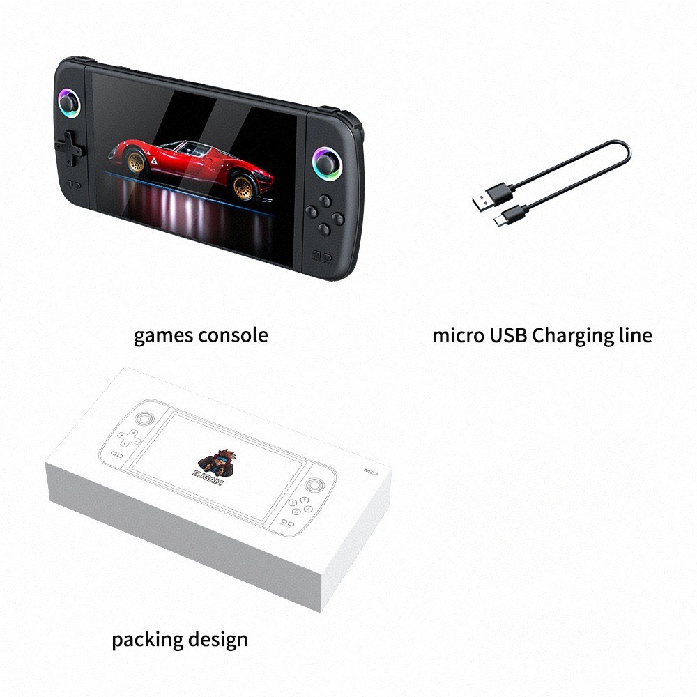 New M27 large screen handheld game console connected to TV for home use–