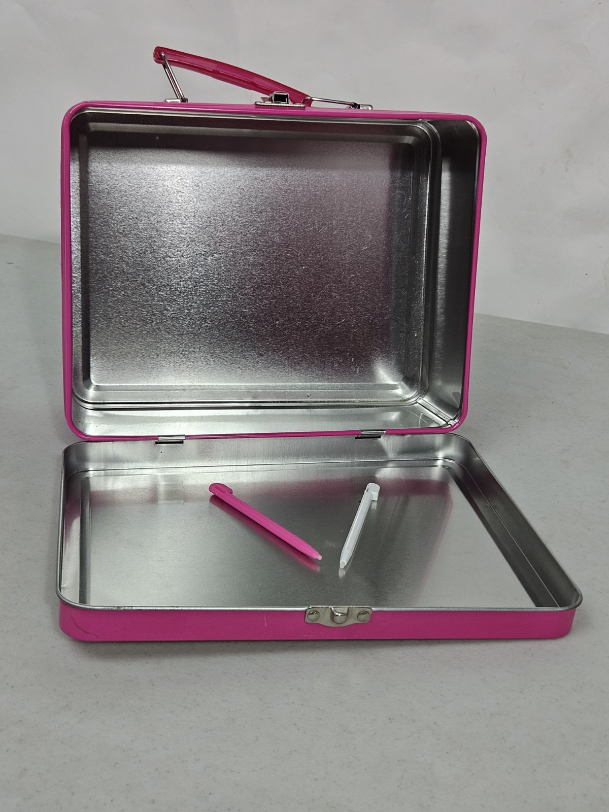 NEW Nintendo Super Princess Peach Metal lunch Box LunchBox Pink Mario