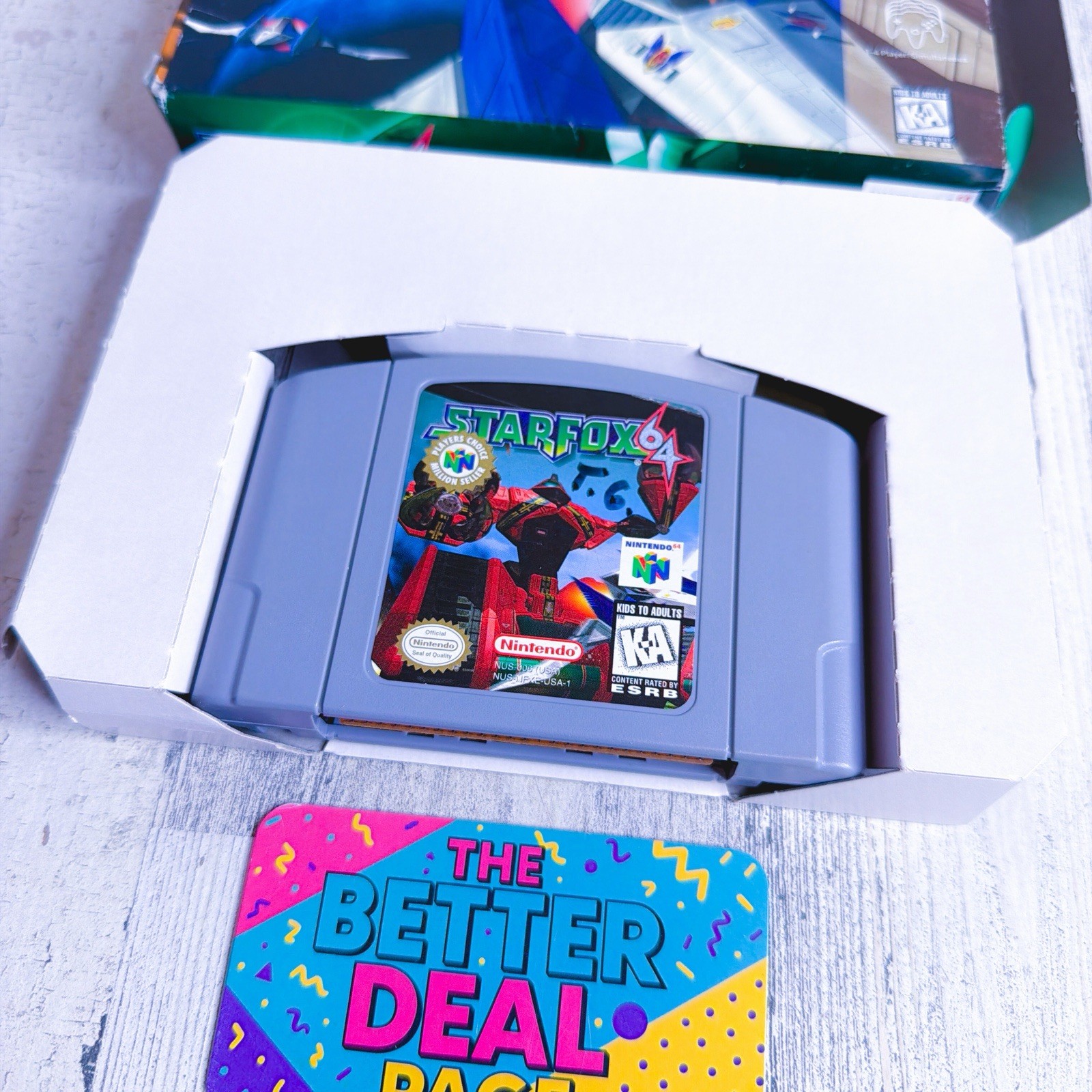 Star Fox 64 Box And Game Only Authentic Nintendo 64