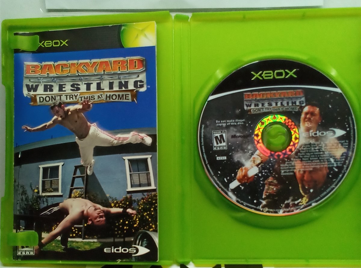 Backyard Wrestling: Don’t Try This at Home (Xbox, 2003) Complete Tested Working