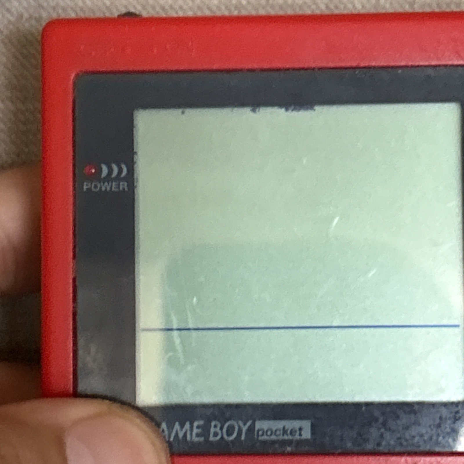 Nintendo Game Boy Pocket – Red (Turns On) AND Pokémon Blastoise case for it !!