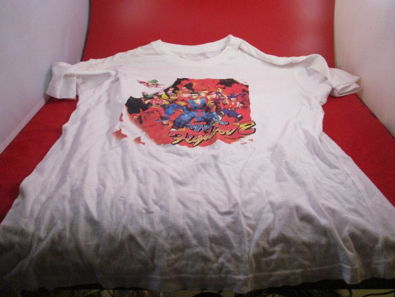 Virtua Fighter 2 Sega 1994 Promotional White T-Shirt Men’s S-M?