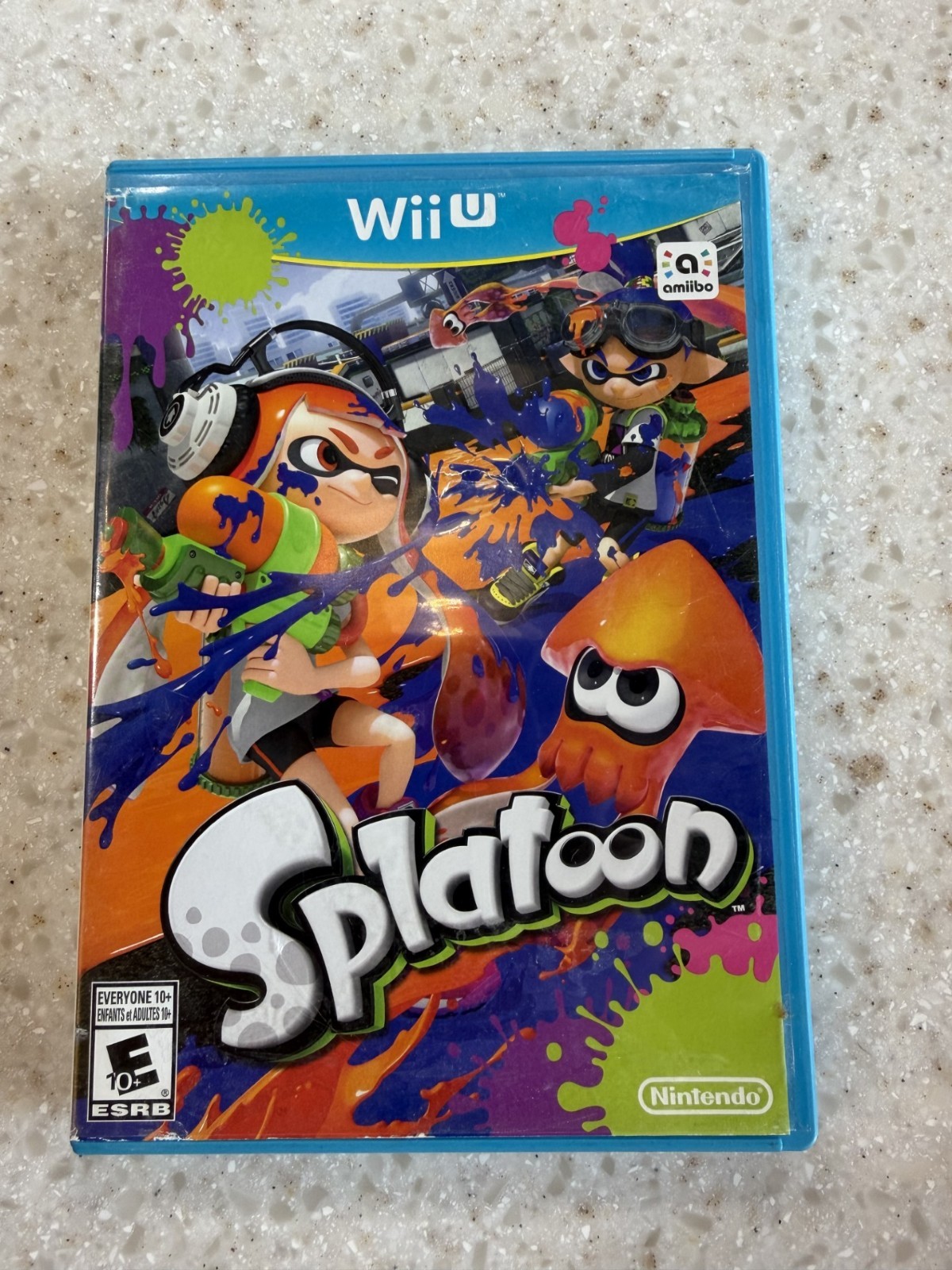 SPLATOON WII U NINTENDO WIIU WII U GAME & CASE NES HQ