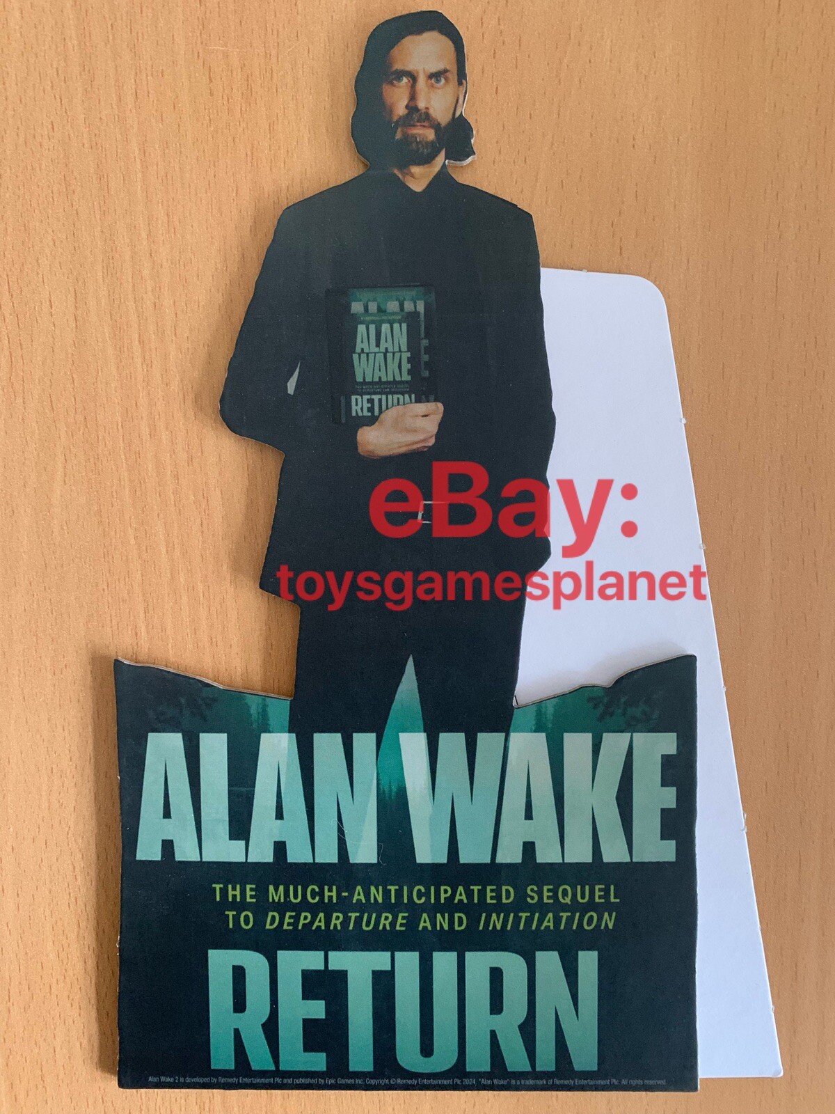 Alan Wake 2 Pre-order Official Bonus Cardboard Standee Promo Item 2024