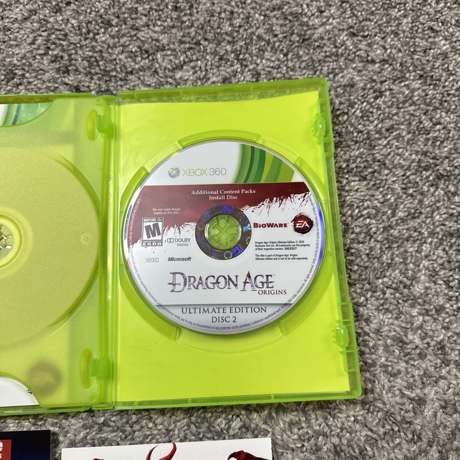 Dragon Age: Origins – Ultimate Edition (Microsoft Xbox 360, 2010) Complete