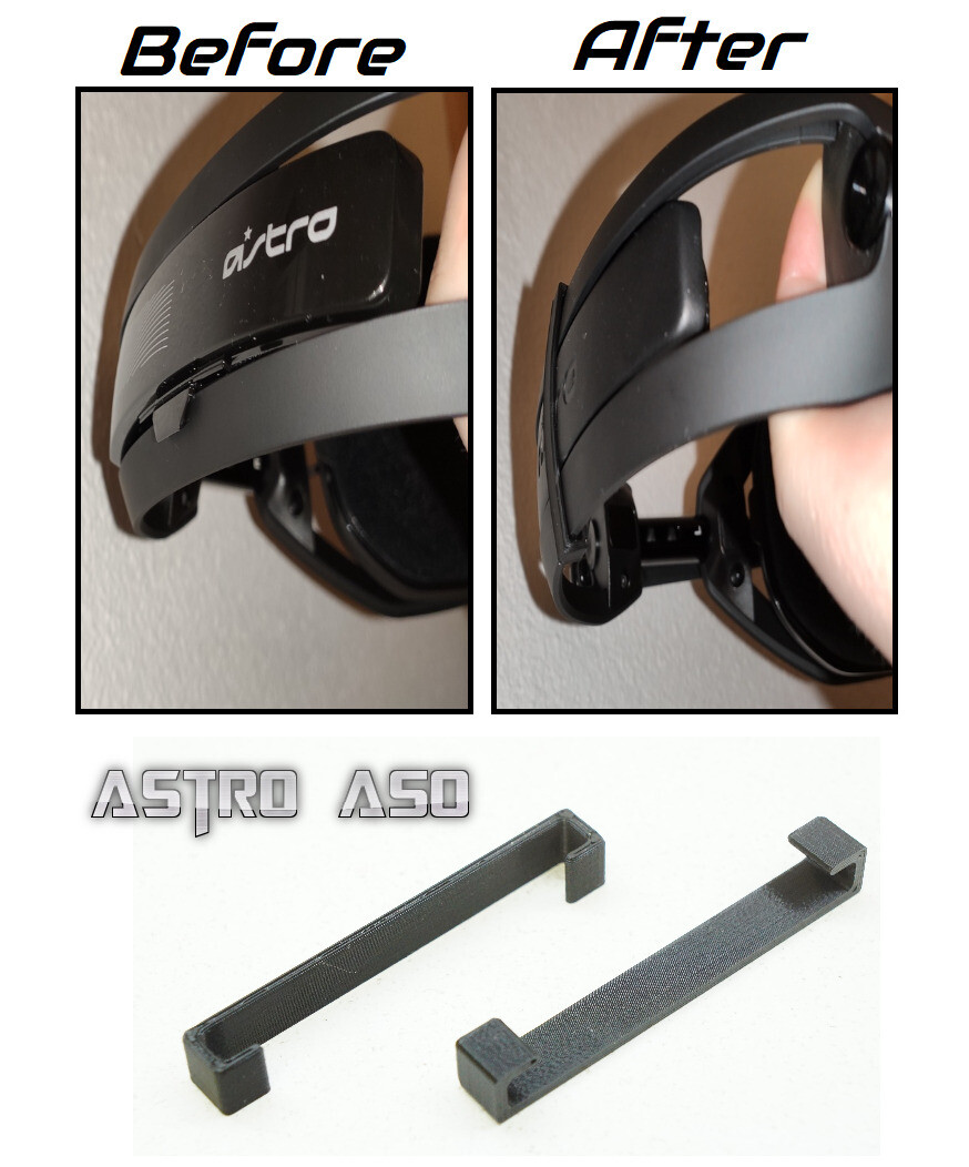 Support Brace Clamp Upgrade for Astro A50 Headphone Headband Cushion